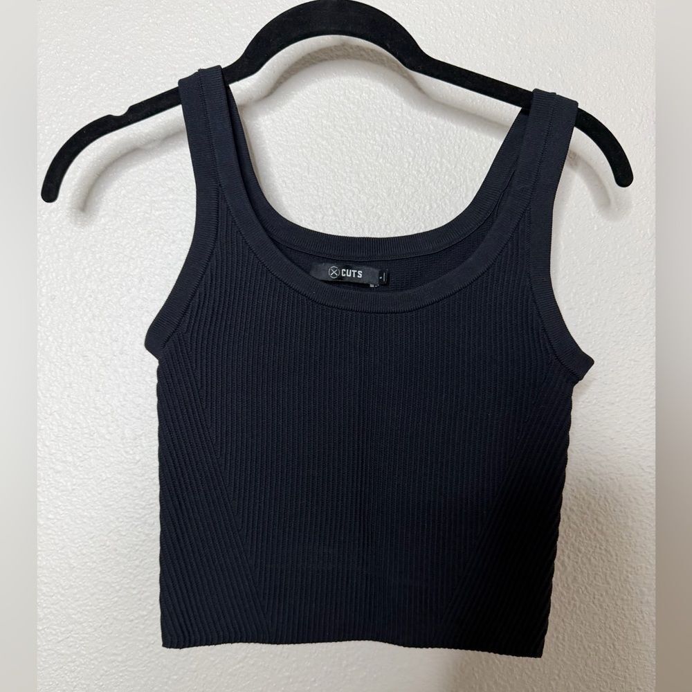 Cuts Coreflex Wide Strap Tank Black Sz S